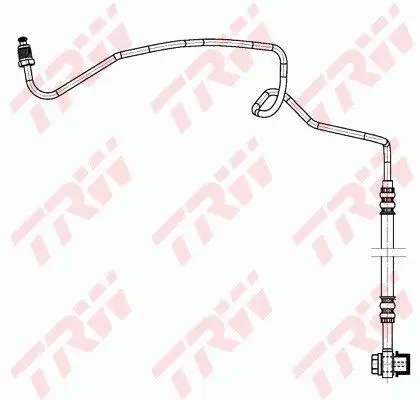 Шланг тормозной задний левый L 233\ Audi A3, Skoda Octavia, VW G