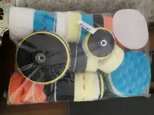 Esponja para pulir autos almohadillas de espuma búfer Kit de la máquina de pulido alfombrillas de cera para elimina arañazos