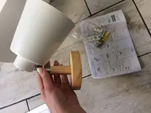 Wall-Lights Bedside Wooden Bedroom Nordic-Macaroon Modern Ce E27 for 6-Color Steering-Head