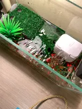 Turtle Tank FILTER-PUMP Waterfall-Maker Aquarium Tortoise Aquatic-Reptiles Quiet Low