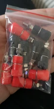 Amplifier Terminal Post Connector-Binding Jack-Mount Banana-Plug Black JS-910B 5-Red-5