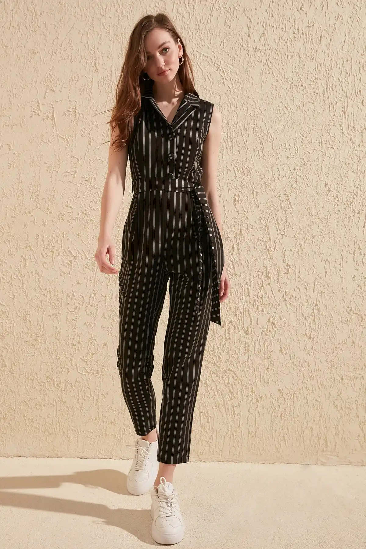 tu striped jumpsuit