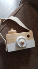 Let's make 1pc Wooden Baby Toys Fashion Camera Pendant Montessori Toys For Children Wooden