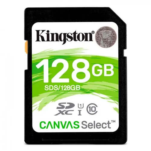 128GB SDXC Class 10 Kingston Canvas Select |