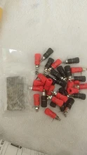 Nut Jack-Connector Banana-Socket Binding-Post Nickel-Plated Black 10pcs for 4mm Red Professional