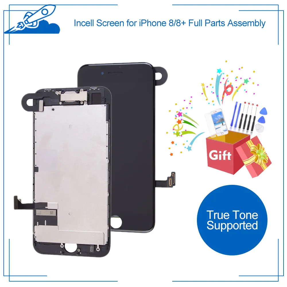 

Incell For iPhone 8 Plus OEM LCD Completed With Camera Speaker iPhone8 Screen Replacement Display With 3D Touch ID Full Assembly