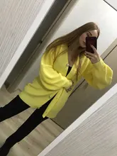 Kimono Cardigan Sweaters Lantern Berrygo V-Neck Knitted Female Women Sleeve-Button Streetwear