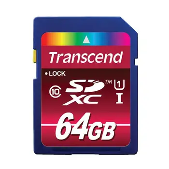 

Transcend TS64GSDXC10U1 flash memory 64 GB SDXC Class 10