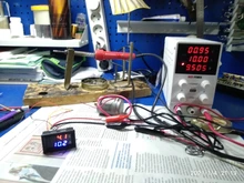 0,56 pulgadas Mini Digital voltímetro amperímetro DC 100V 10A Panel Amp voltios medidor de corriente de voltaje probador Azul Rojo de doble LED pantalla