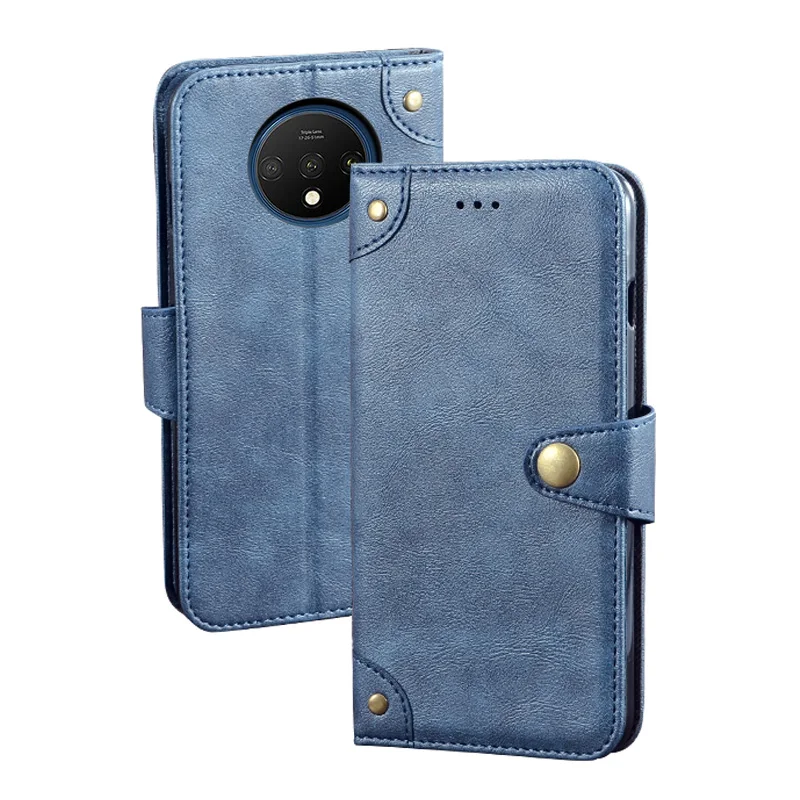 

OnePlus 7T wallet case pu book cover shockproof magnetic bumper cover for OnePlus 7T leather flip case housing