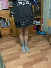 Minifaldas Harajuku de estilo coreano para mujer, faldas Kawaii a la moda, de cintura alta, falda escocesa plisada