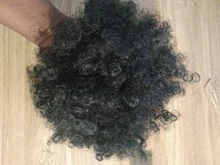 Leeons-extensiones de cabello Natural, coleta con cordón, cola de caballo, pelo sintético rizado, cola de caballo