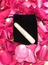 1PC de buena calidad de cuarzo rosa Natural varitas Yoni artesanías de piedras preciosas placer varita de mano de masaje de madera piedra mágica ornamento regalos