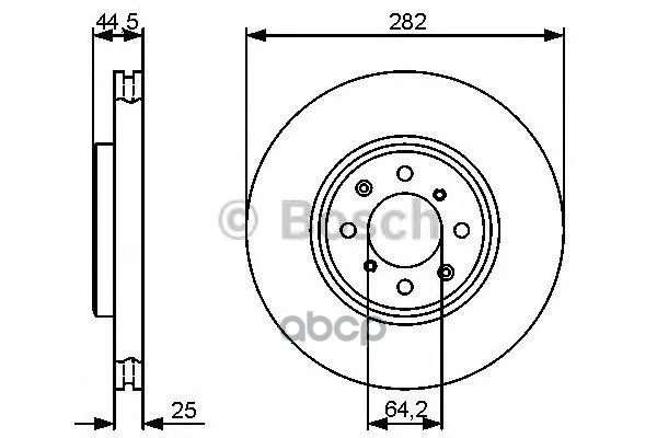 Диск Тормозной Honda Civic/Rover Передний Bosch арт. 0986479476