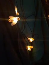 Fairy-Light Fence Led-String Patio Solar-Powered Christmas Honey Outdoor Garden 20leds