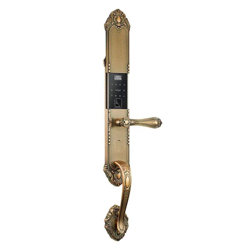 

Luxury smart door lock integrated die casting digital door lock, new electroplating technology perfect match with security door.