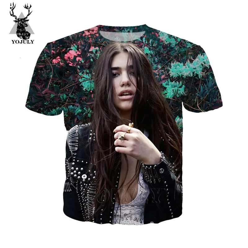5 Горячая Dua Lipa Футболка белая Женская Уютная 3d печать harajuku футболки модные хип-хоп Уличная одежда с круглым вырезом Топы странные вещи A107 - Цвет: 5