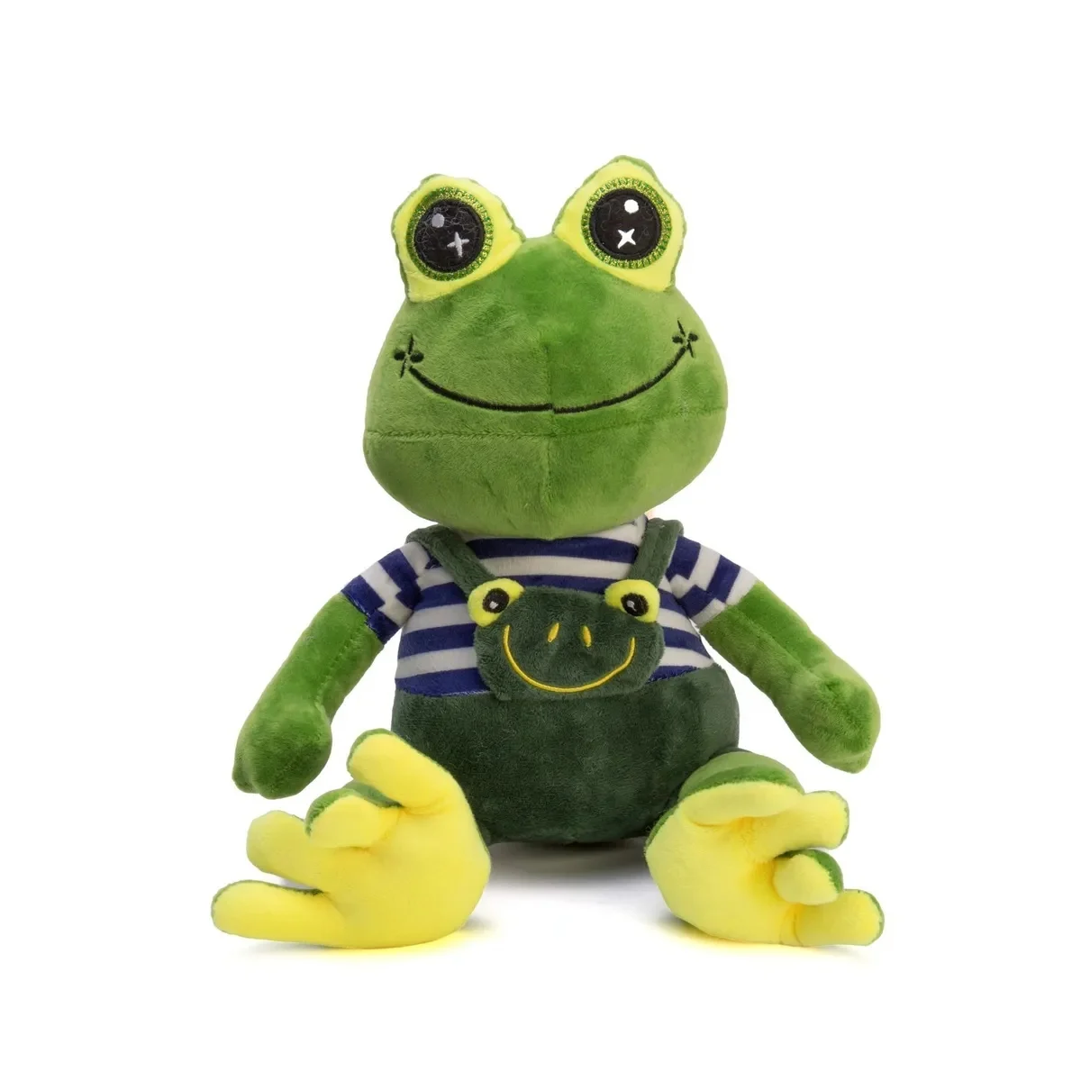 Мягкая игрушка &quotЛягушка&quot в комбинезоне 40см |