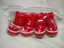 4 unids/set zapatos para perros de invierno de perro caliente botas de nieve zapatos de cuero de la PU para perros pequeños perros Chihuahua impermeable antideslizante cachorro para mascotas zapatos