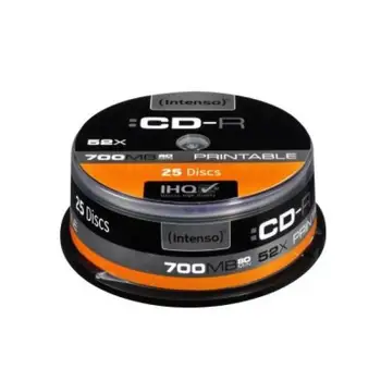 

Printable CD-R INTENSO 1801124 52x 700 MB 25 pcs
