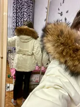 Winter Jacket Coat Parkas Fitaylor Zipper-Down Natural Women Outerwear Snow Warm Thick