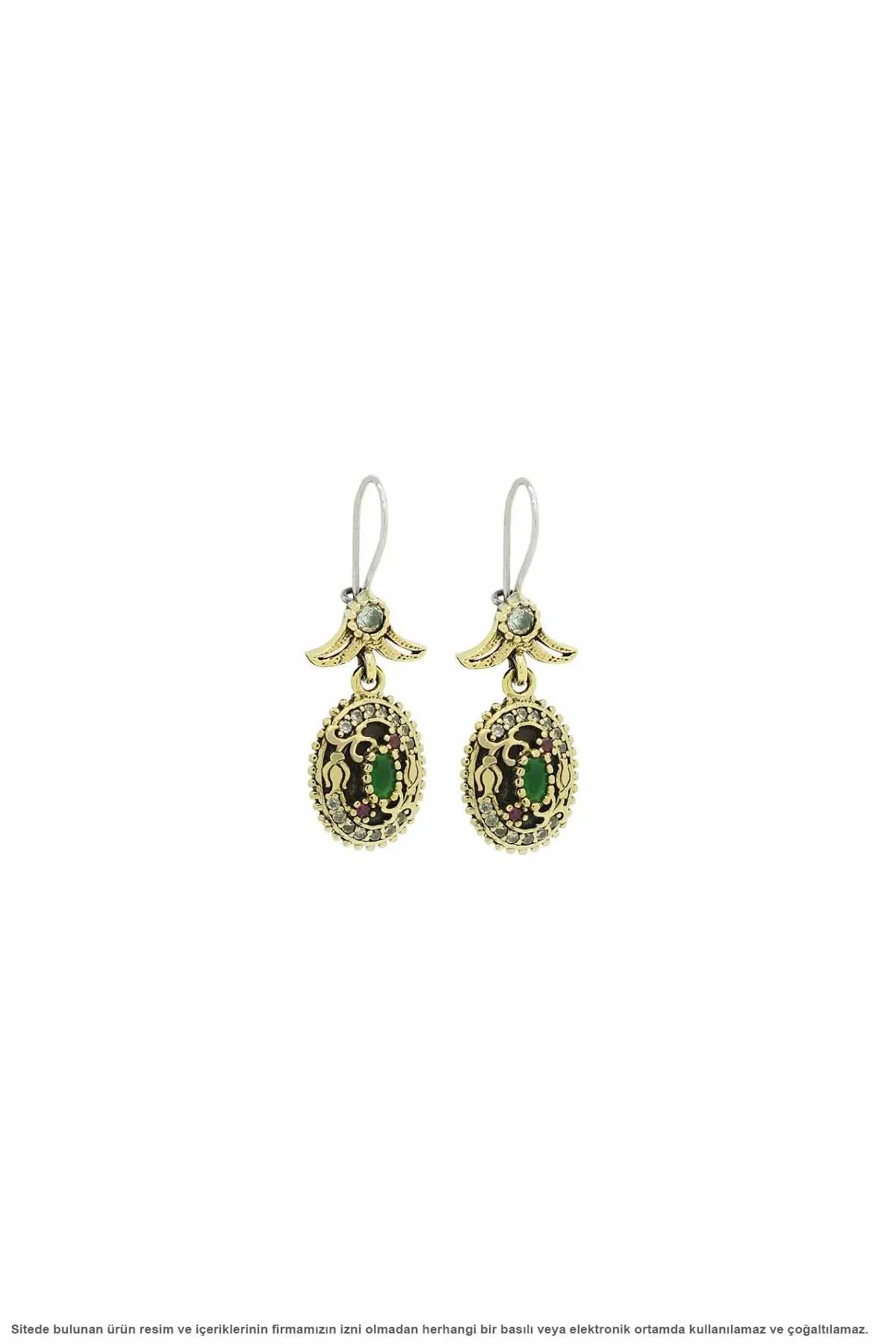 

Tulip Motif Silver Authentic Earrings