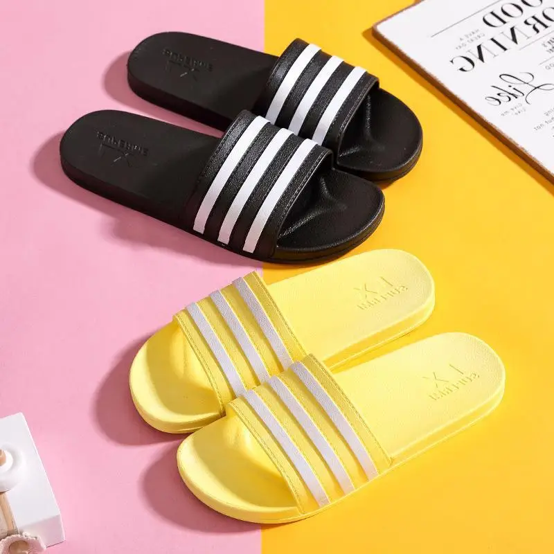 

Bathroom Slippers Women's Summer Indoor Non-slip Home Soft Bottom Non-slip Simple Japanese Couples Home Men's Bath Sandals