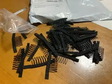 Alileader 12 unids/lote Peluca de pelo peluca tapa peines para extensiones y Clips con encaje para peluca Cap