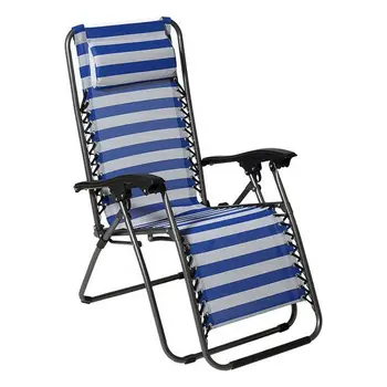 

Reclining Armchair White Blue (108 X 64 x 110 cm)