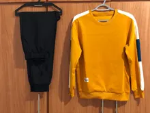 Men Set Hoodies Sportswear Tracksuits 2pcs-Sets Mens Pants New Hip-Hop Patchwork Autumn