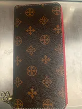 Billeteras con grabado de nombre para mujer, portatarjetas de calidad a la moda, cartera clásica con cremallera, 2020