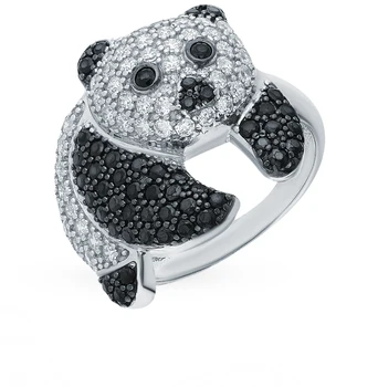 

Silver ring with cubic zirconia sunlight sample 925