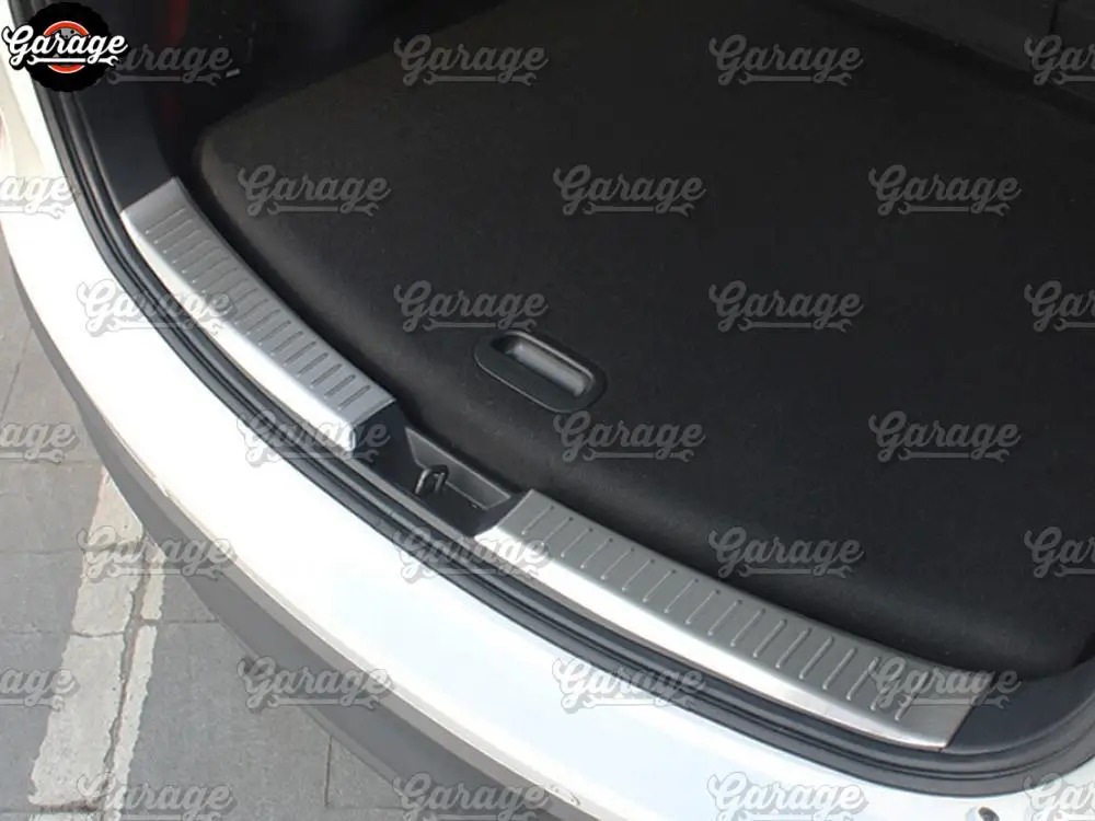 Защитная накладка на порог багажника для Mazda CX-5 2012-, литье из нержавеющей стали, 1 комплект/2 шт., украшение для автомобиля