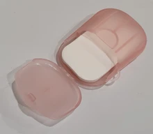 20 unids/caja desechables jabón papel limpio perfumado trozo de espuma caja de papel Mini jabón de mano desinfección jabón papel para viajes al aire libre