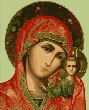 

Painting by Numbers Premium: Icon Казанской Божьей Mother