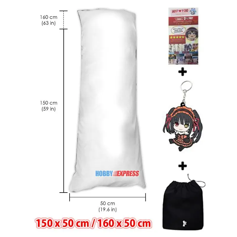 Meilleur Hobby Express Super confort Anime Dakimakura étreinte corps oreiller intérieur 150x50 cm (59x19.6 po) ou 160x50 cm (63x19.6 po)