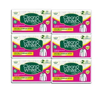 

Duru Clean & white laundry soap мультипак, 6 pcs. 125g