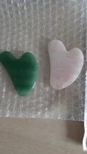 Gua sha-Tabla de piedra de Jade Natural, masajeador de cuarzo rosa, placa Guasha, rascador facial, herramientas para cara, cuello y espalda