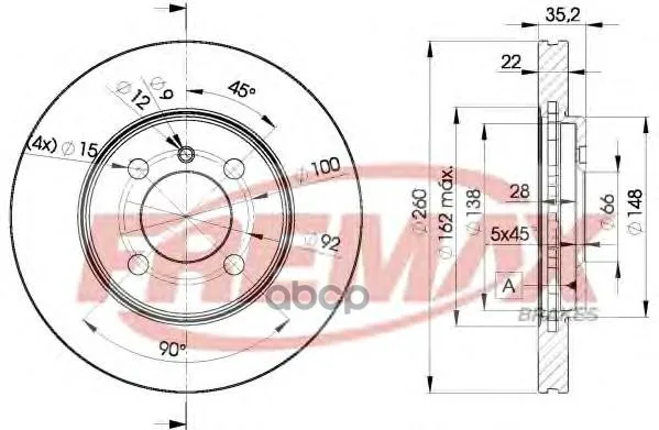 Тормозной Диск FREMAX арт. BD-4749