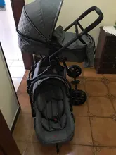 Cochecito De bebé multifuncional 3 en 1, carrito De bebé con paisaje alto, luz reclinable, plegable, diseño De cascarón De dos vías