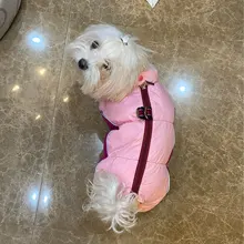 Winter Pet Dog Coat Jacket Thicken Warm Clothes For Dogs Waterproof Reflective Puppy