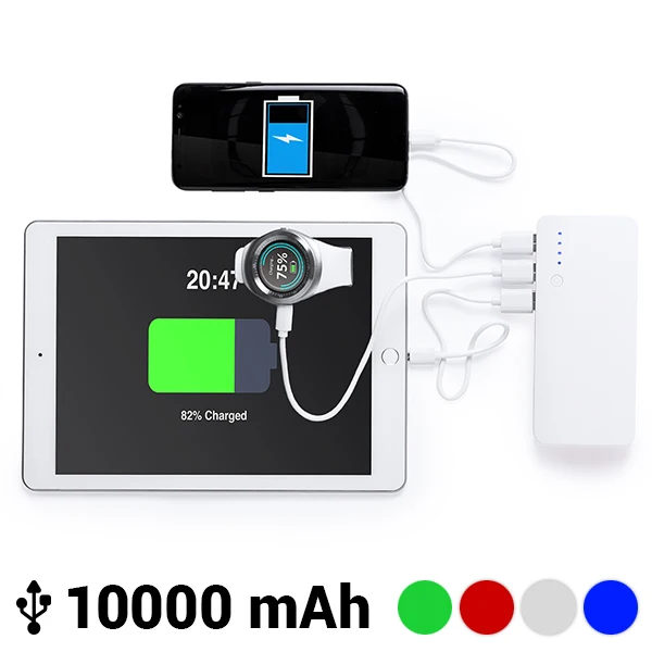 Внешний аккумулятор с тройным USB 10000 mAh 145779