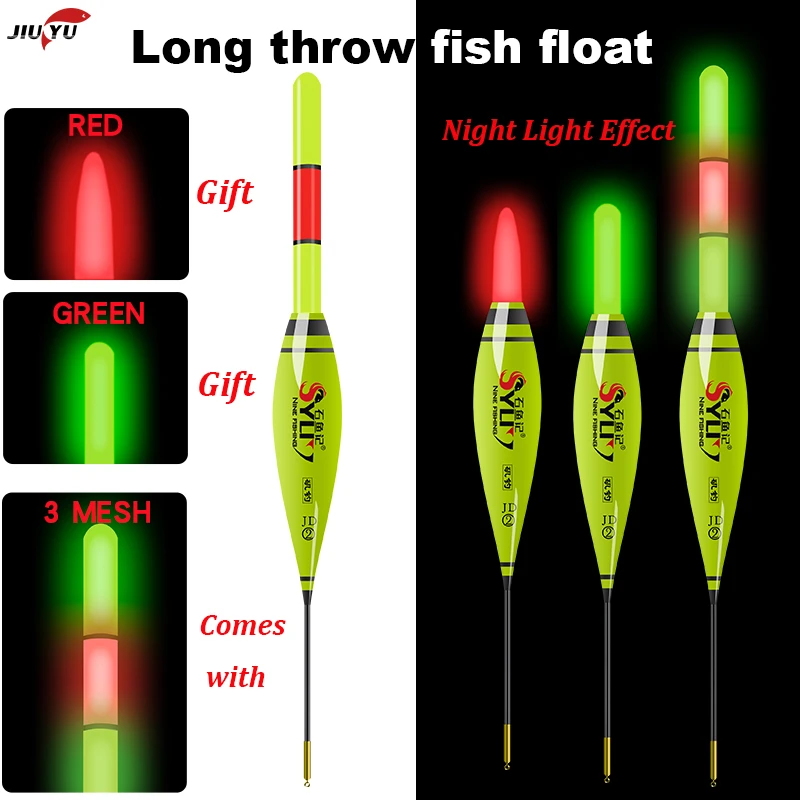Jiuyu Fishing Float Led Electric Float Light Fishing Tackle Luminous Electronic Float With Cr425