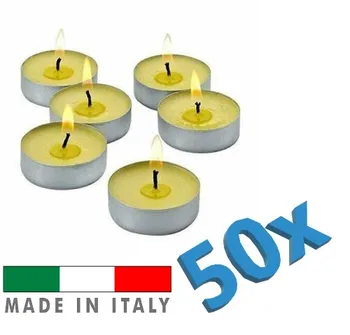 

PALUCART 50 anti mosquito repellent citronella tealight tealights Candles for indoor and outdoor