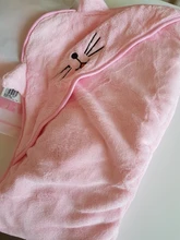 Toalla de baño para bebé, poncho superabsorbente, toalla con capucha bordada de dibujos animados para recién nacido, bata de baño de secado rápido para playa y Spa