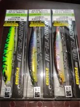 Ravenclraft-señuelo de Pesca wobblers 113SF 12,2g, pececillo flotante lento, Jerkbait, labio poligonal, gancho triple para trucha de lubina
