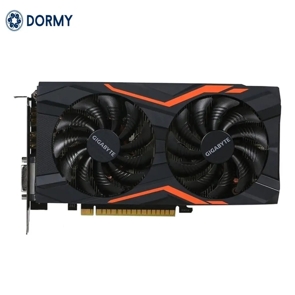 Видеокарта GIGABYTE GTX 1050Ti G1 Gaming 4 Гб видеокарта GPU 128 бит GTX1050Ti видеокарты для nVIDIA Geforce GTX1050 Hdmi VGA карты