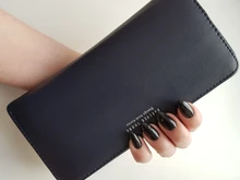 WEICHEN-cartera de mano larga para mujer, billetera de gran capacidad, monedero para teléfono, tarjetero