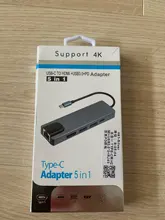 Multi USB 3.0 hub type C adapter to HDMI Gigabit Ethernet Rj45 Lan for Macbook Pro Air