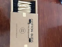 200 unids/caja de doble cabeza hisopo de algodón palos de bambú algodón desechable Capullos de algodón para belleza maquillaje nariz y orejas de limpieza